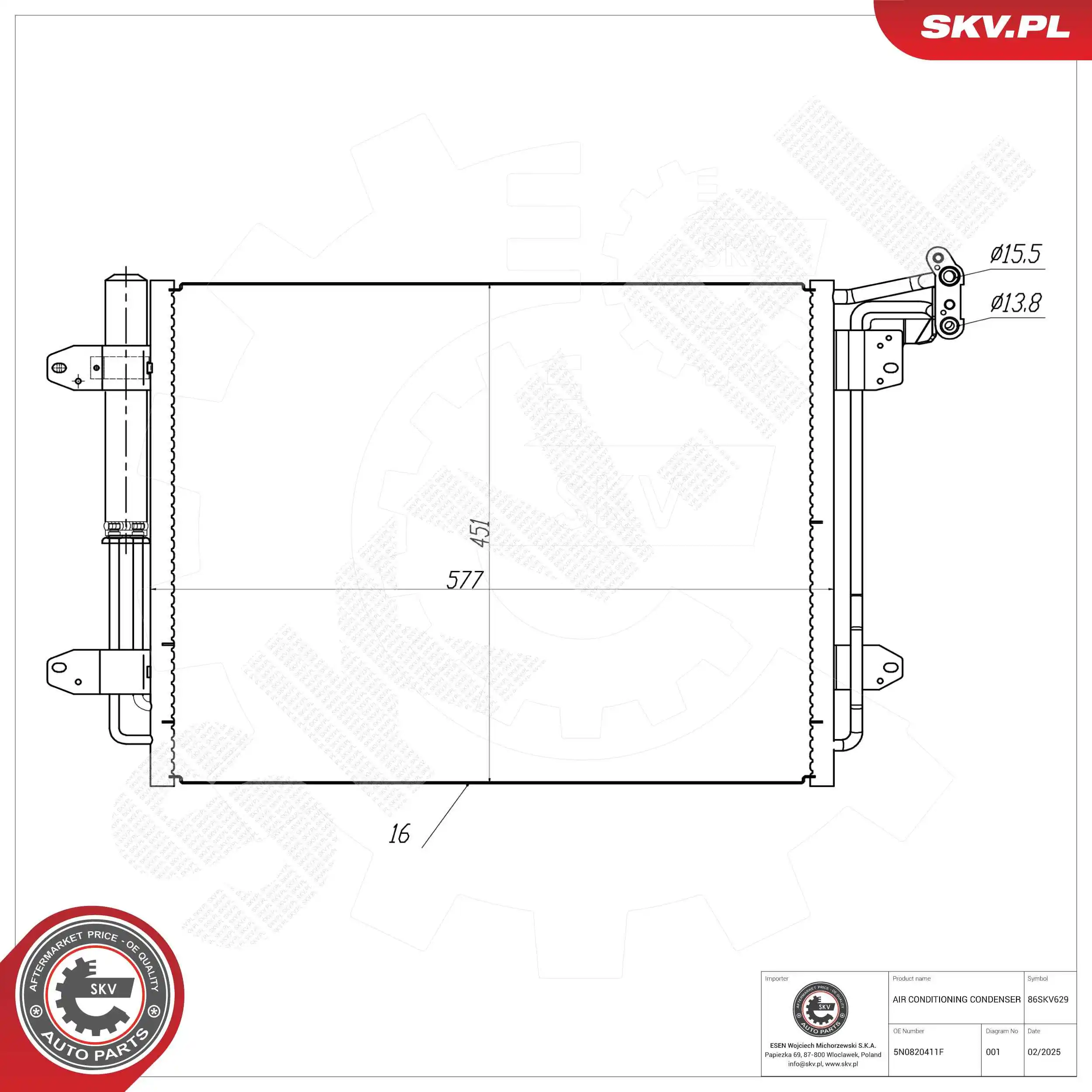 Condenser, air conditioning